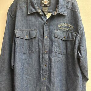 Harley Davidson Jean Jacket 2XL